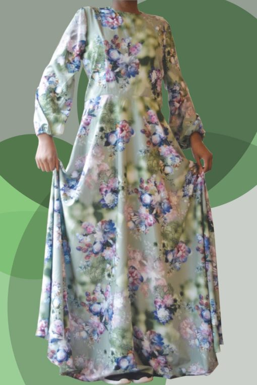 Women long dress with long sleeves - Image 2